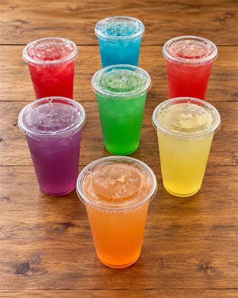 OverFlo Potato fresh lemonades in a rainbow of flavors